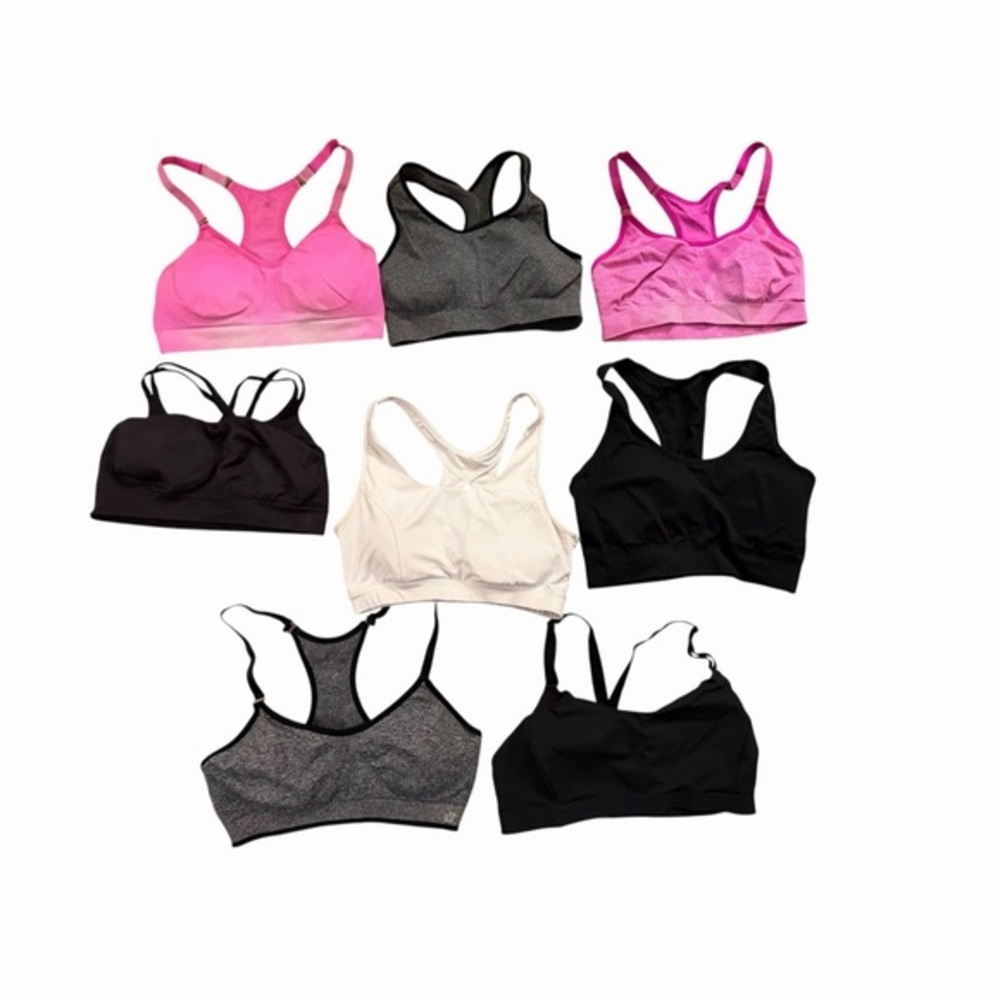 Mixed Women’s Active Sports Bra Pack - Pink, Black, Gray, Cream